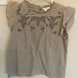 Esley open back blouse